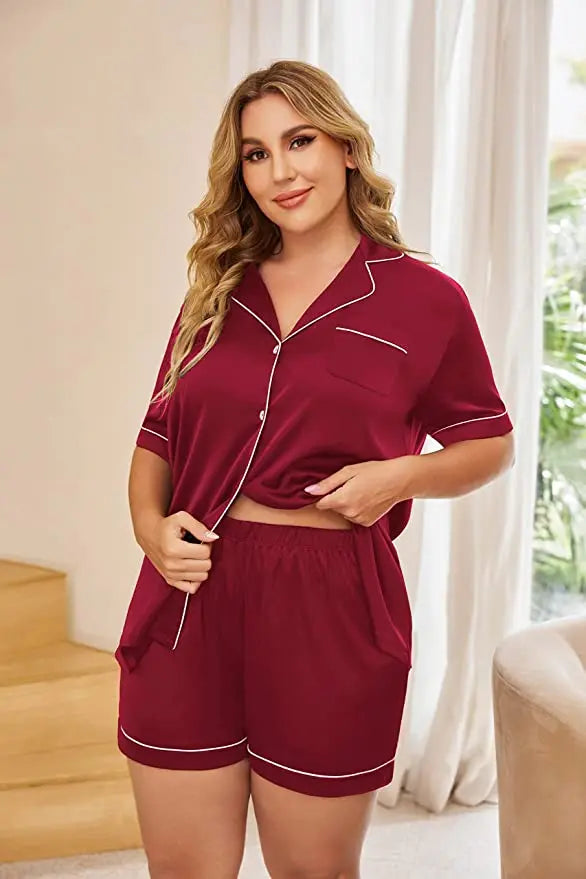 Ensemble pyjama femme satin <br> Modèle #SATIN #PRINTEMPS