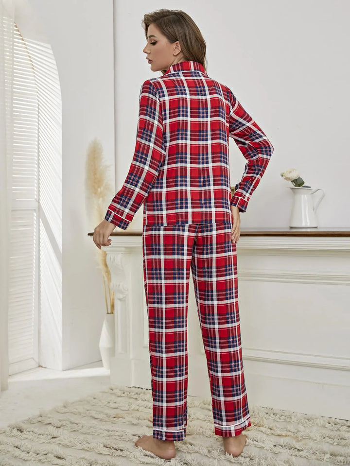 Pyjama carreaux femme <br> Modèle #CARREAUX